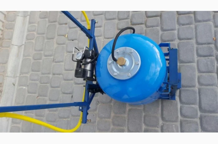 Опрыскиватель навесной к мотоблоку, минитрактору. 80 л. С компрессором. Оригинал- фото № 2