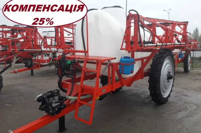 Опрыскиватель прицепной 2500 л штанга 24 м- фото № 1