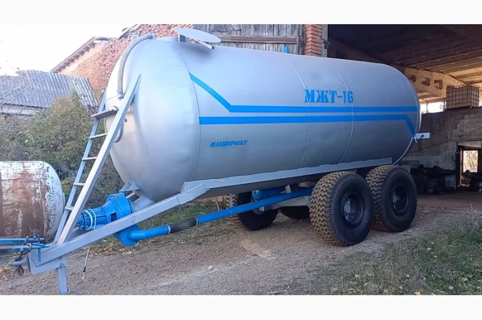 Бочка навозу МЖТ-16 (16м3) з насосом розкидачем- фото № 1