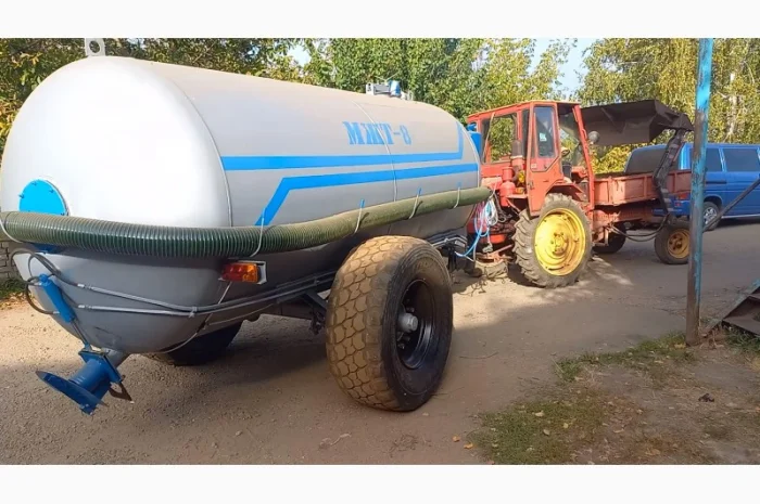 Бочка вакумна МЖТ-8 для свинокомплексу з розкидачем- фото № 3