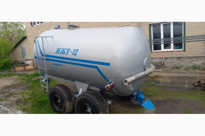 Бочка МЖТ-12 для навоза вакумна з розкидачем 12-14м- фото № 4