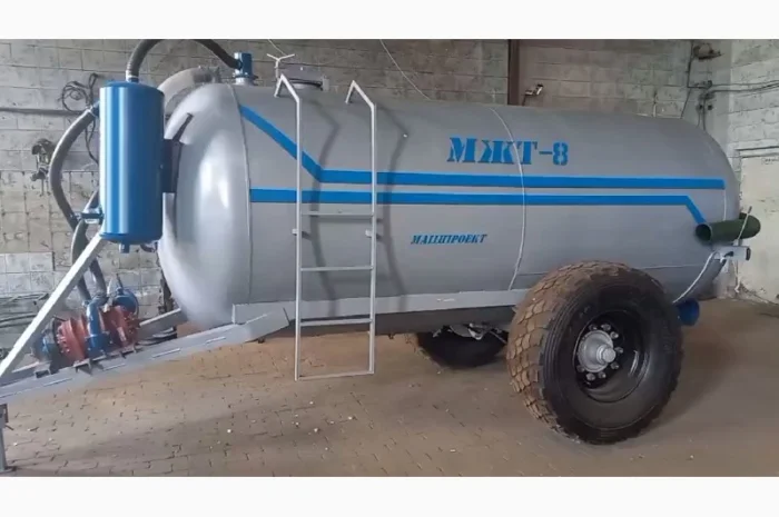 Бочка для викачки навозу МЖТ-8 (8м3) з розкидачем 10-12м- фото № 2