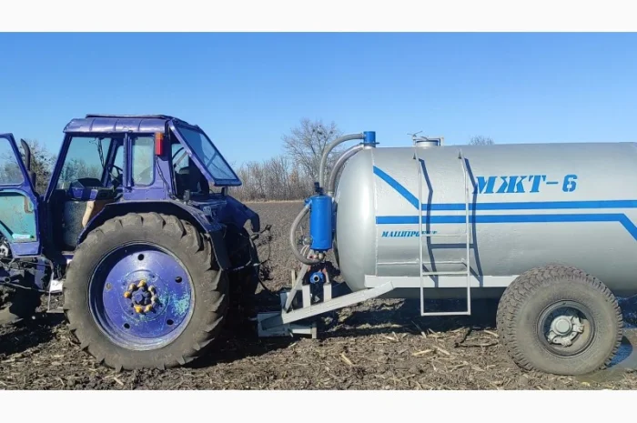 Бочка навозу МЖТ-6 (6м3) вакумна з розкидачем- фото № 1