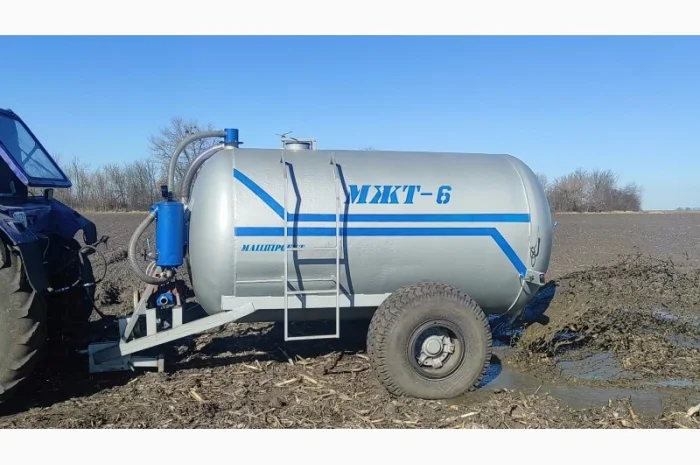 Бочка навозу МЖТ-6 (6м3) вакумна з розкидачем- фото № 2