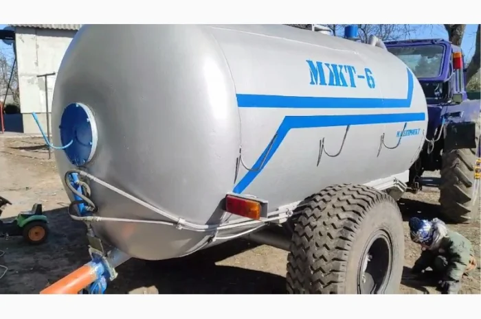 Бочка навозу МЖТ-6 (6м3) вакумна з розкидачем- фото № 4
