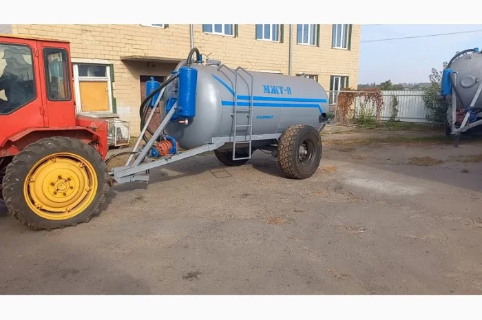 Бочка навозу МЖТ-8 (8м3) вакумна з розкидачем- фото № 3
