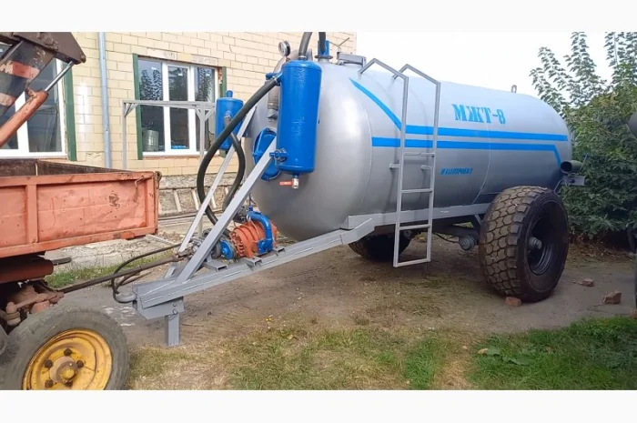 Бочка навозу МЖТ-8 (8м3) вакумна з розкидачем- фото № 5