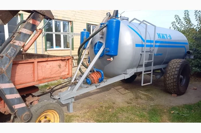 Бочка навозу МЖТ-8 (8м3) вакумна з розкидачем- фото № 6