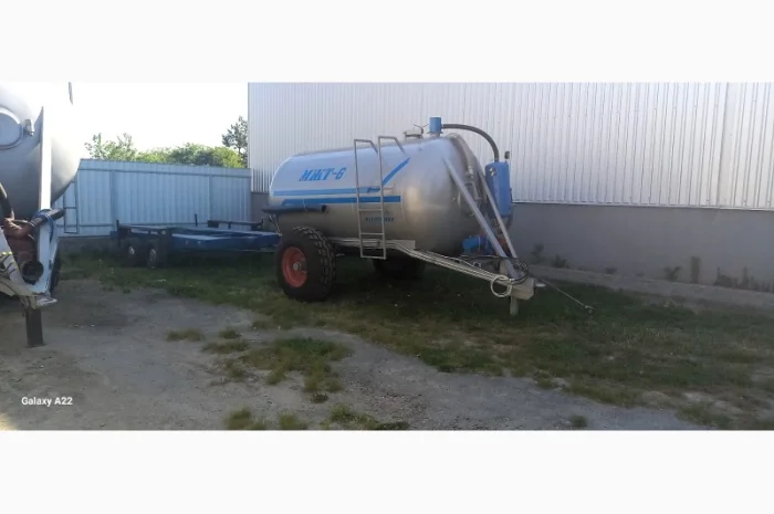 Бочка навозу МЖТ6 (6м3; 8мм; вакум КО503, розкидач)- фото № 3