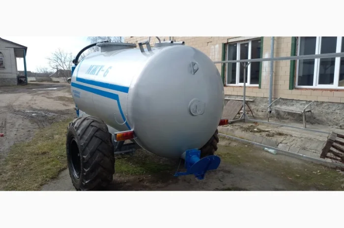 Причіп-бочка МЖТ-6 вакумна з розкидачем навозу- фото № 4