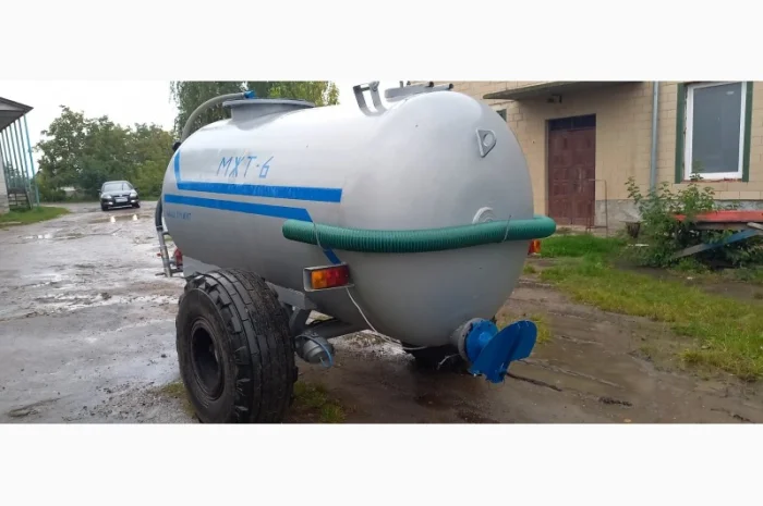 Бочка МЖТ-6 для рідкого навозу та розкидачем 12-14м- фото № 1