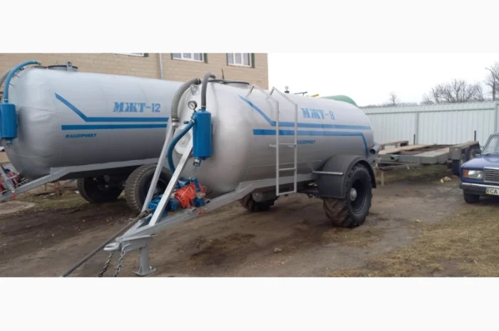 Вакумна бочка одноосна МЖТ-8 для навозу- фото № 1