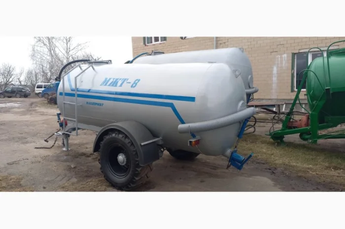 Вакумна бочка одноосна МЖТ-8 для навозу- фото № 3