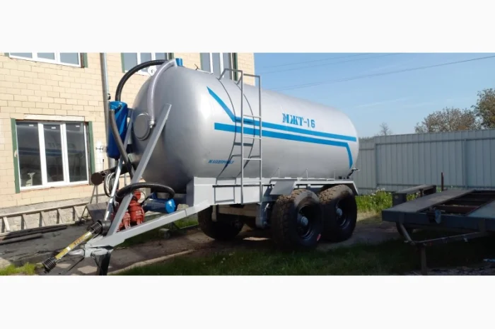 Вакумна Бочка МЖТ-16 для навозу на пневмоподушках з розкидачем навозу- фото № 2
