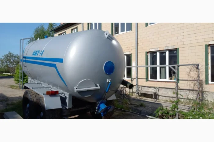 Вакумна Бочка МЖТ-16 для навозу на пневмоподушках з розкидачем навозу- фото № 3