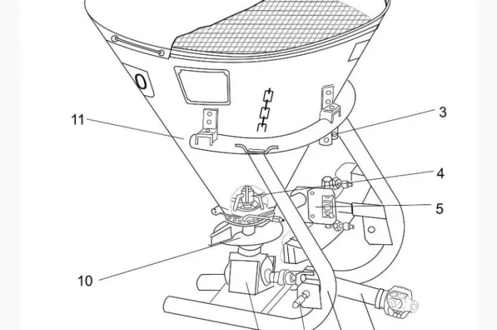 Машина внесения удобрений МВУ-700, Розкидач добрив МВД-0, 7, разбрасыватель. Акция- фото № 1