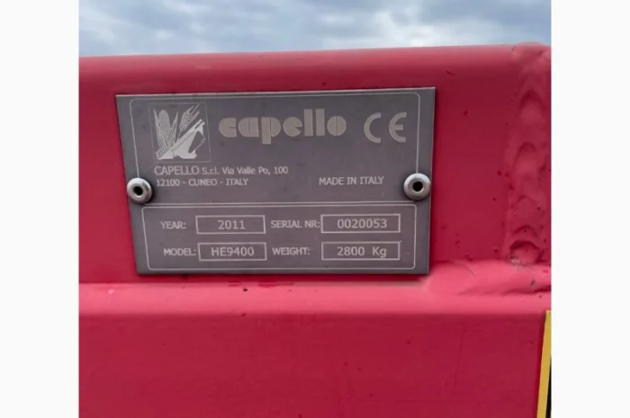 Жатка соняшникова Capello 9400 Zafrani капелло зафрані жнс-9, 4- фото № 2