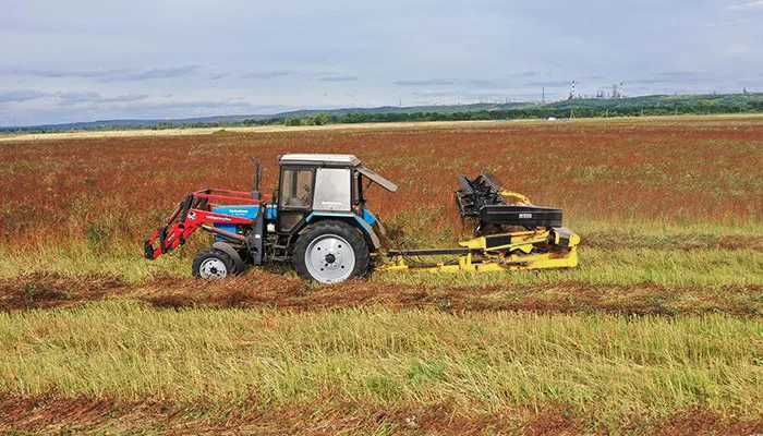 Хедер (жниварка валкова) причіпний полотняний ХПП-6.7м- фото № 2