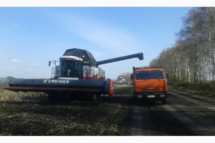 Безрядковая скоростная жатка для уборки подсолнечника ЖС от4м до 12м, цена, купить- фото № 1