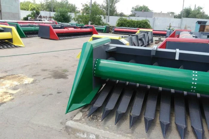 Приспособление приставка для уборки подсолнечника, жатка для уборки подсолнечника- фото № 11