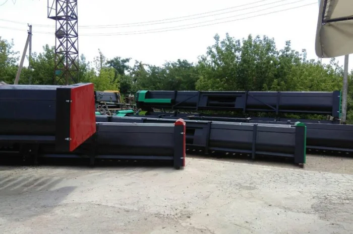 Приспособление приставка для уборки подсолнечника, жатка для уборки подсолнечника- фото № 12