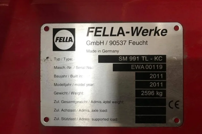 Продается косилка-плющилка FELLA-Werke SM 310 FZ-KC + SM 991 TL-KC- фото № 6