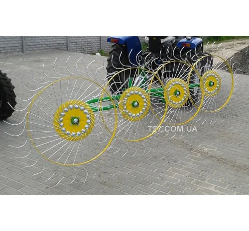 Грабли-ворошилка «Солнышко» 4-х колесные (Польша)- фото № 2