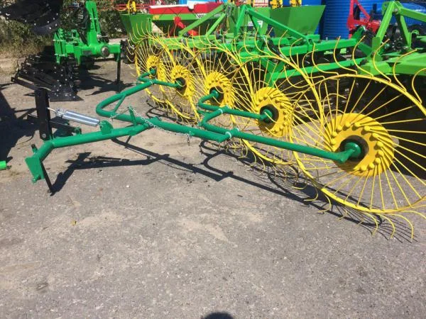 Грабли ворошилки, грабарка, гребка, 4-5 колес, солнышко- фото № 4