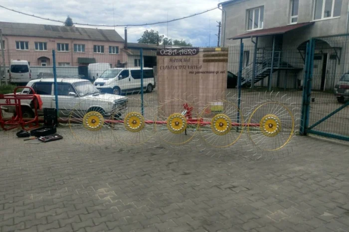 Граблі ворошилки грабарка гребка сонечко 4 - 5 колес Польща- фото № 2