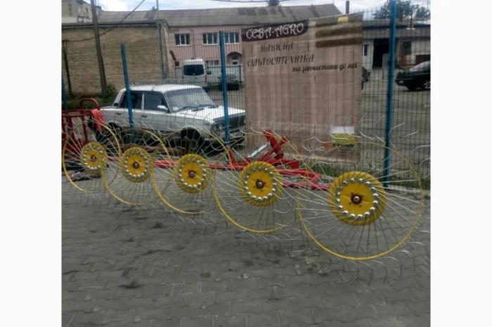 Граблі ворошилки грабарка гребка сонечко 4 - 5 колес Польща- фото № 9