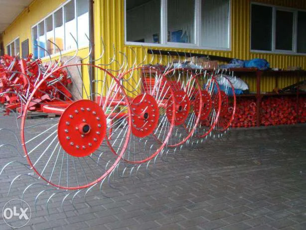 Грабли ворошилки на 4, 5 колес солнышко, ленточные Польша- фото № 1