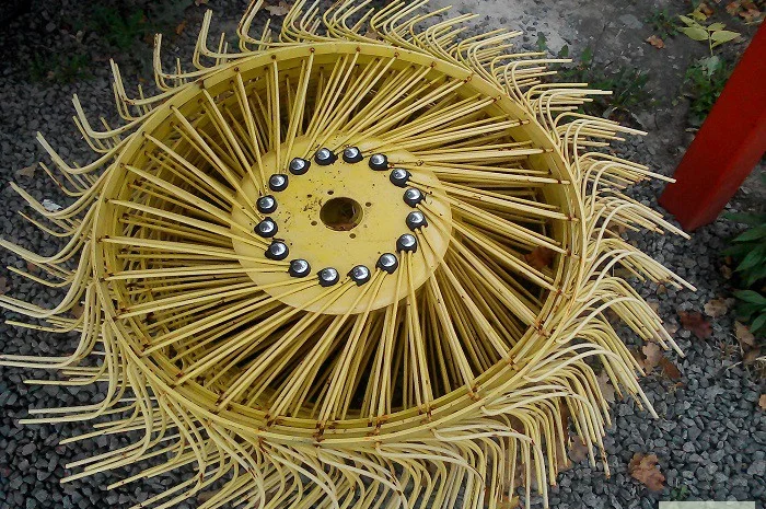 Грабли-ворушилка "Солнышко" на 4 колеса PZ-204- фото № 3