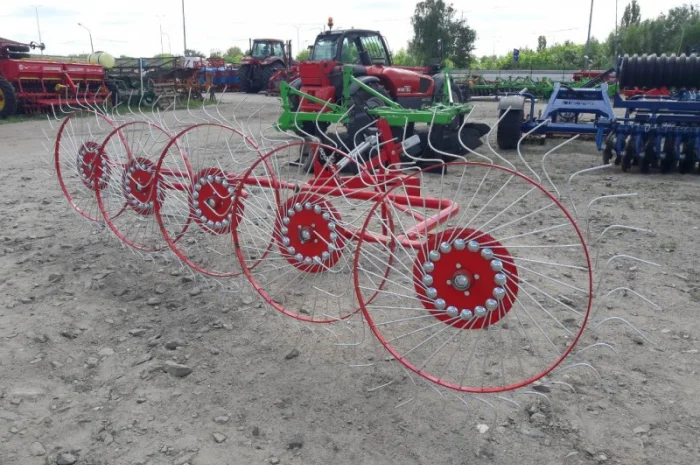 Сіно (грабарка) ворушилка «Сонечко» 5-ти колісна (Польща)- фото № 1