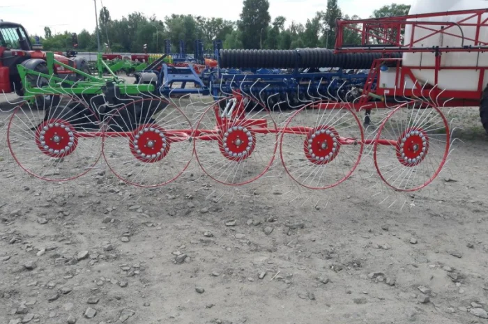 Граблі-ворушилка (валкові) «Сонечко» на 5 коліс- фото № 6