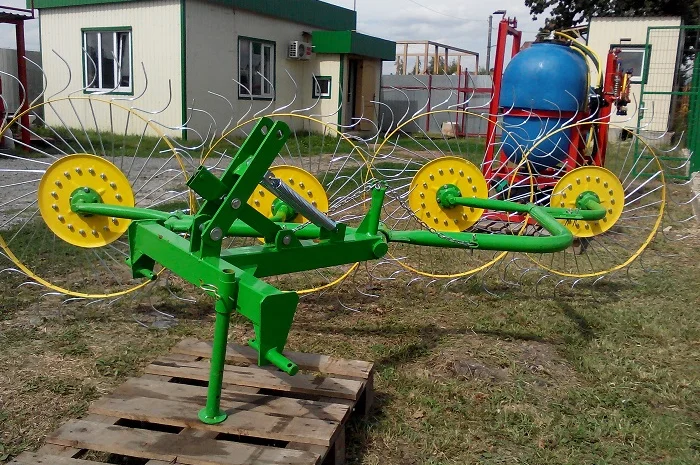 Граблі-ворушилка (валкові) «Сонечко» на 4 колеса- фото № 3