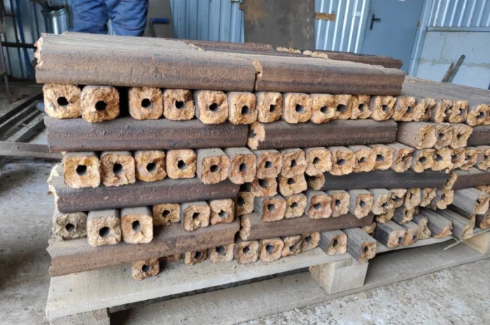 Брикет из отходов Брикет из стеблей кукурузы брикет из соломи- фото № 3