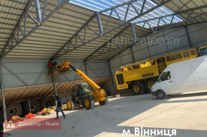 Двосхилий Ангар 15х42х4 (каркас, ферми) под склад, цех, виробництво, зерно- фото № 4