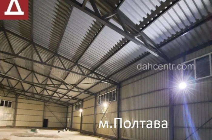 Двосхилий Ангар 15х42х4 (каркас, ферми) под склад, цех, виробництво, зерно- фото № 5