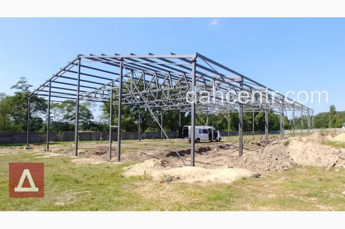 Склад Цех Ангар 18х30х6 навіс, промислова споруда, каркас, ферми, СТО- фото № 3