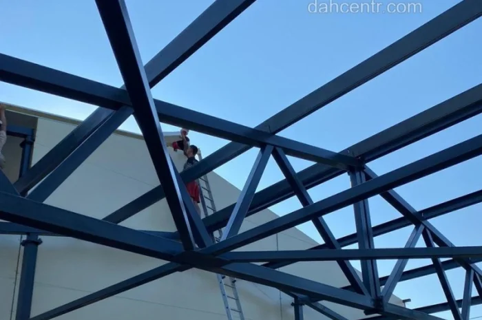 Каркас 15х30х5 Двосхилий ангар склад, цех, зерно, ферми, металоконструкція- фото № 7