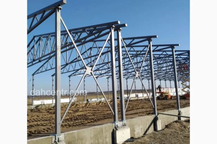 БМЗ 15х42х4 склад двосхилий, ангар, навіс, каркас, ферми, цех- фото № 5