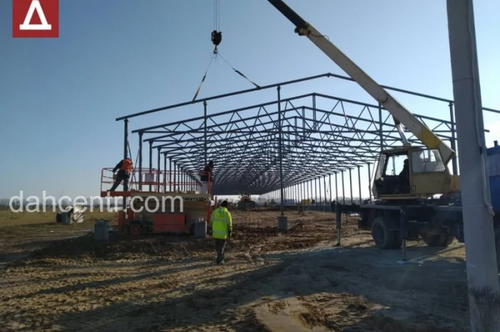 БМЗ 15х42х4 склад двосхилий, ангар, навіс, каркас, ферми, цех- фото № 6