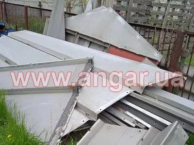Ангар 12х29 шатровый дюралюминиевый демонтированный- фото № 2