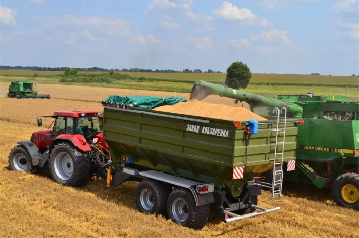 Перегрузчик ПБН (9-50 м3) для трактора. Перевантажувальний бункер накопичувач Кобзаренк- фото № 4