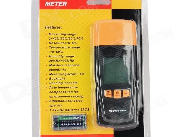 Цифровой влагомер древесины Benetech GM610 ( 2 до 70%) 2 иглы- фото № 4