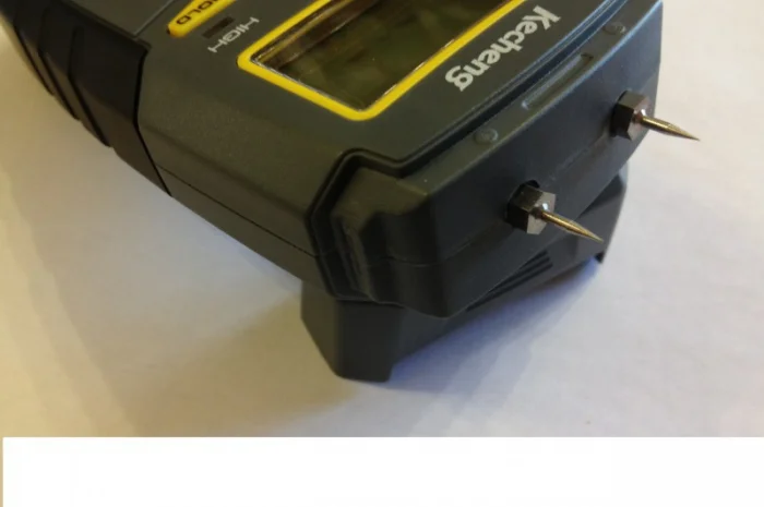 Портативный влагомер для дерева и строй материалов Kecheng KC-310B-1(1.5-50%) с 2 иглами- фото № 2