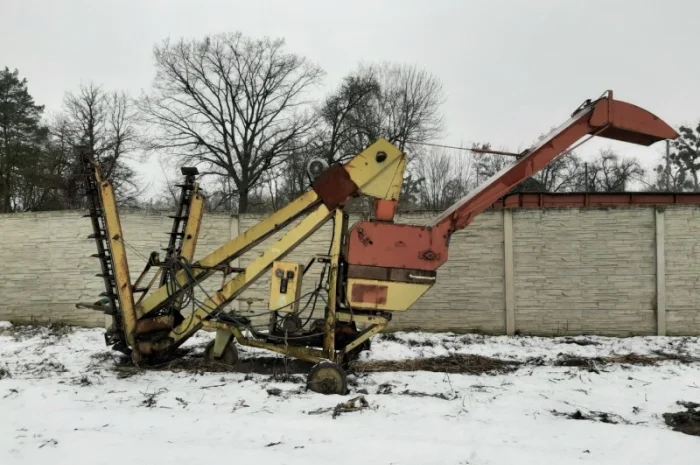 Зернометатель ЗМ-60 в рабочем- фото № 1