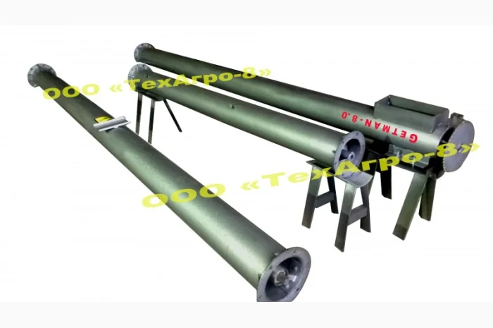 Погрузчик зернопогрузчик зерна шнековый «GETMAN - 8.0m» до 25т/ч, d=159мм, 3кВт/380V- фото № 7