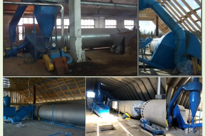 Барабанні сушарки для тирси, торфу, кормів – продуктивність до 2 т/год- фото № 3