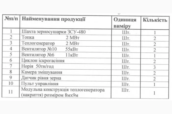 Зерносушарка ЗСУ 480 з зерноочисним комплексом- фото № 2